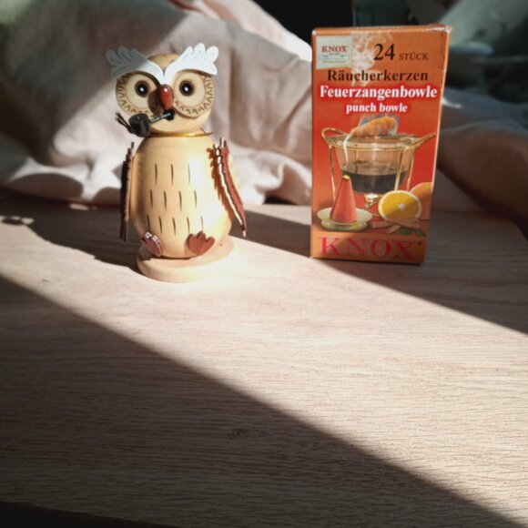 Beechwood owl incense burner - Picture 8 of 8